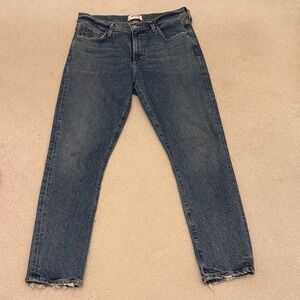 Agolde Toni Mid Rise Straight - Dark Blue - size 28